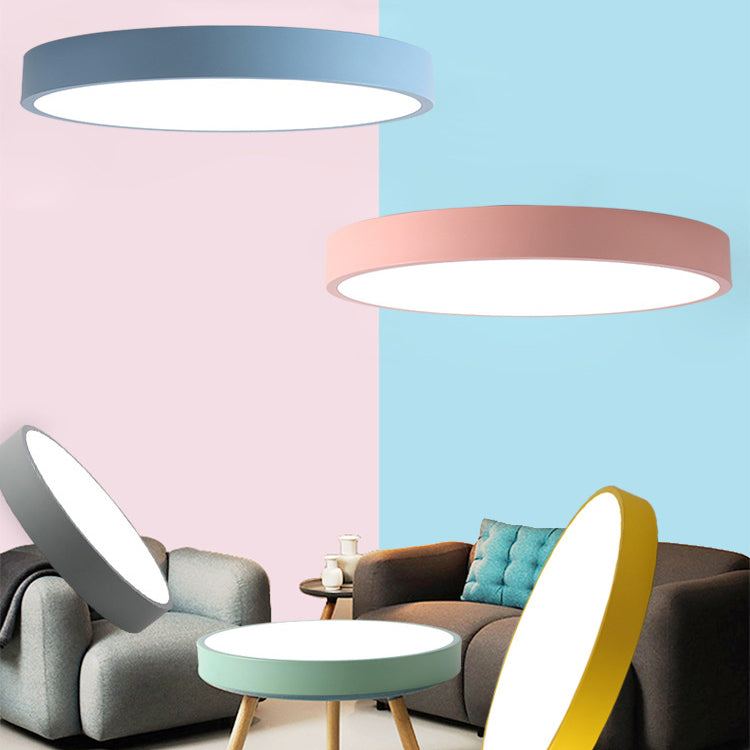 Colorful Round Flush Mount Ceiling Light Modern Flush Mount Ceiling Fixture