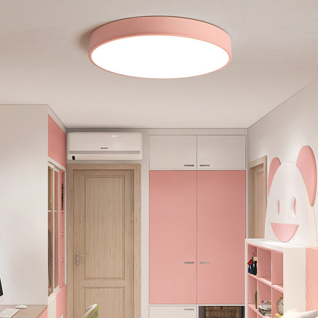 Colorful Round Flush Mount Ceiling Light Modern Flush Mount Ceiling Fixture