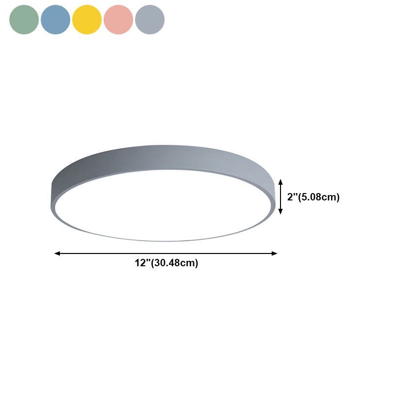 Colorful Round Flush Mount Ceiling Light Modern Flush Mount Ceiling Fixture