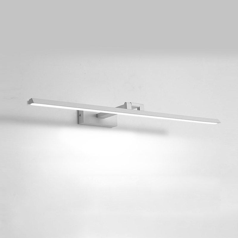 Minimalist Aluminum Vanity Light Straight 1 Light Mirror Light for Bathroom