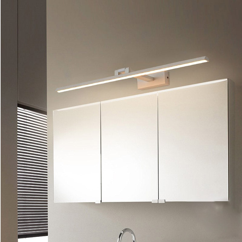 Minimalist Aluminum Vanity Light Straight 1 Light Mirror Light for Bathroom