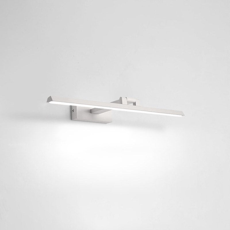 Minimalist Aluminum Vanity Light Straight 1 Light Mirror Light for Bathroom