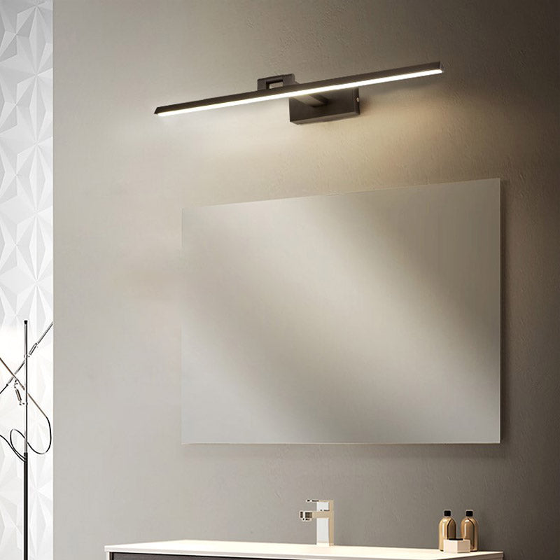 Minimalist Aluminum Vanity Light Straight 1 Light Mirror Light for Bathroom