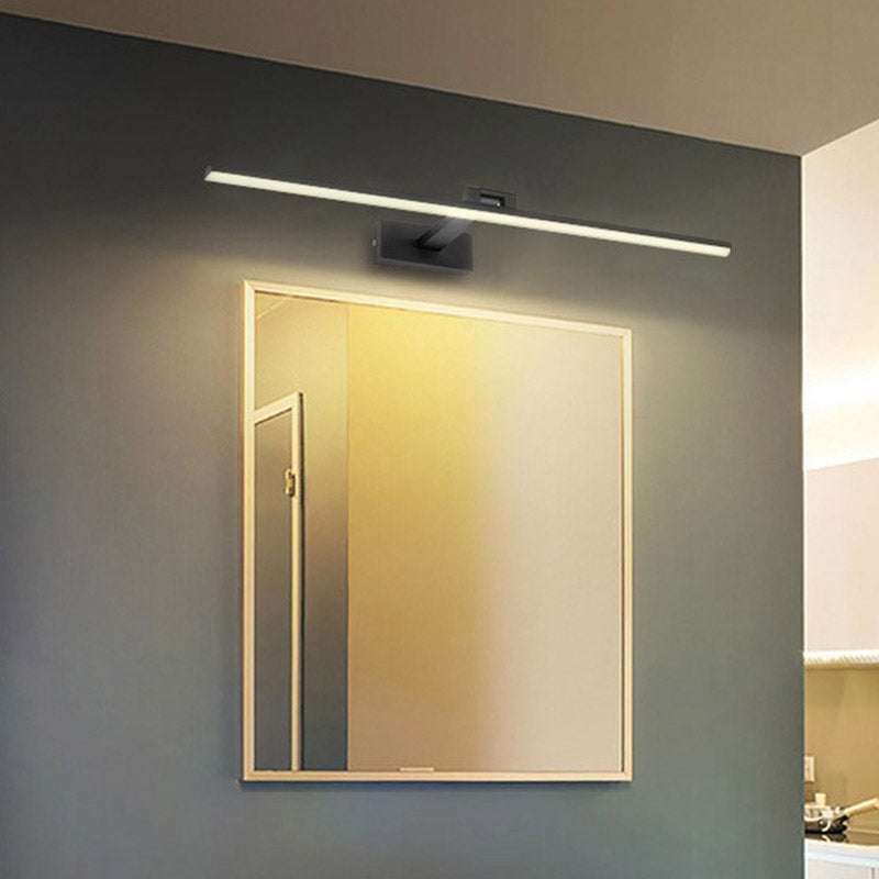 Minimalist Aluminum Vanity Light Straight 1 Light Mirror Light for Bathroom