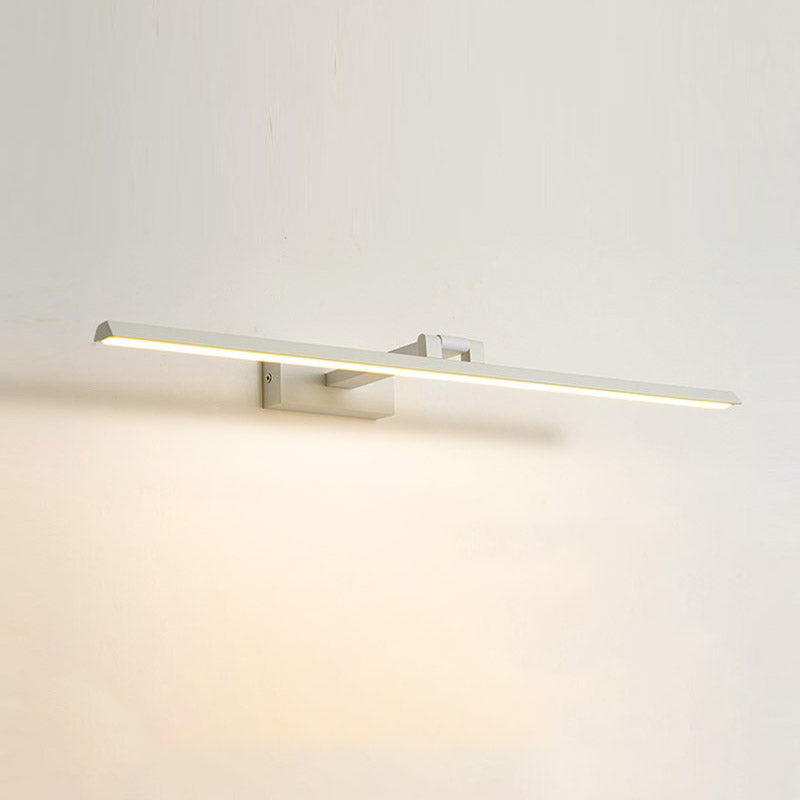 Minimalist Aluminum Vanity Light Straight 1 Light Mirror Light for Bathroom