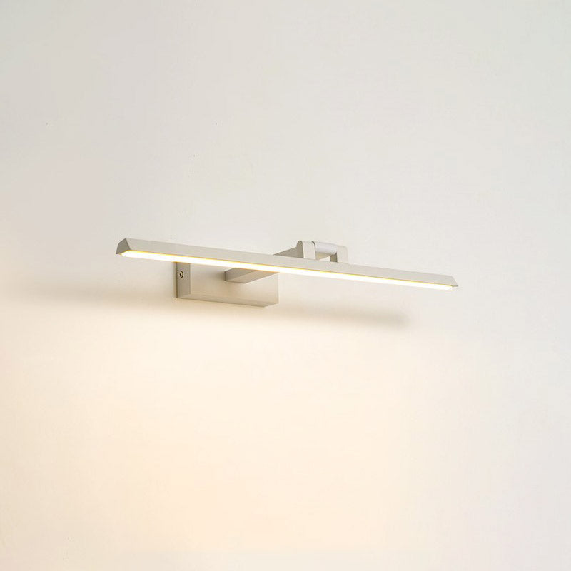 Minimalist Aluminum Vanity Light Straight 1 Light Mirror Light for Bathroom