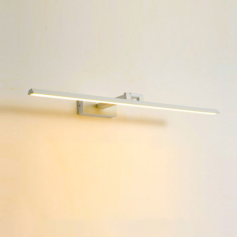 Minimalist Aluminum Vanity Light Straight 1 Light Mirror Light for Bathroom