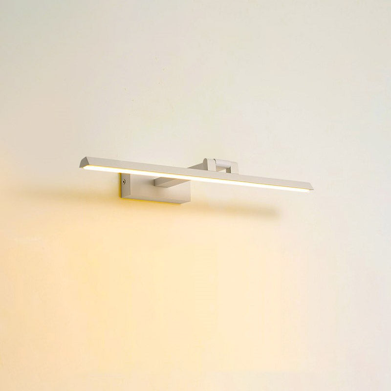 Minimalist Aluminum Vanity Light Straight 1 Light Mirror Light for Bathroom