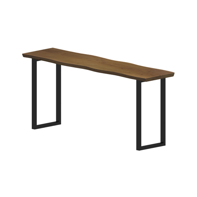 Pine Wood Bar Dining Table Industrial Bar Table with Sled Base