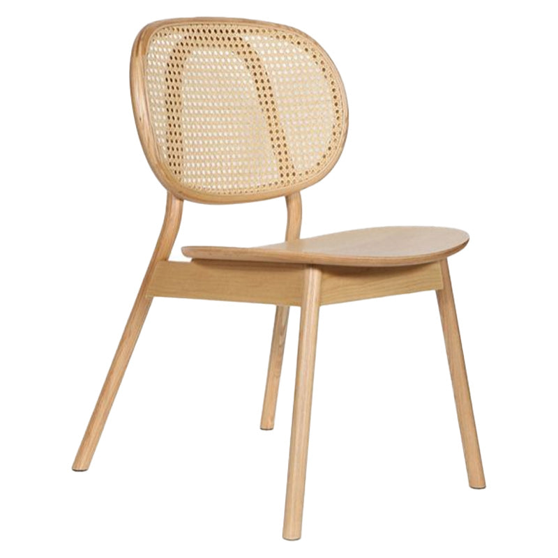 Modern Wood Dining Chair Open Back Dining Side Chair for Home Use