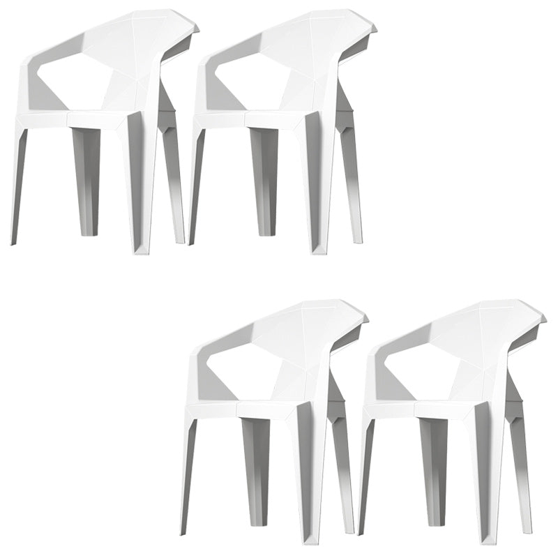 Modern Style Chair Dining Arm Chairs for Kitchen with Plastic Legs