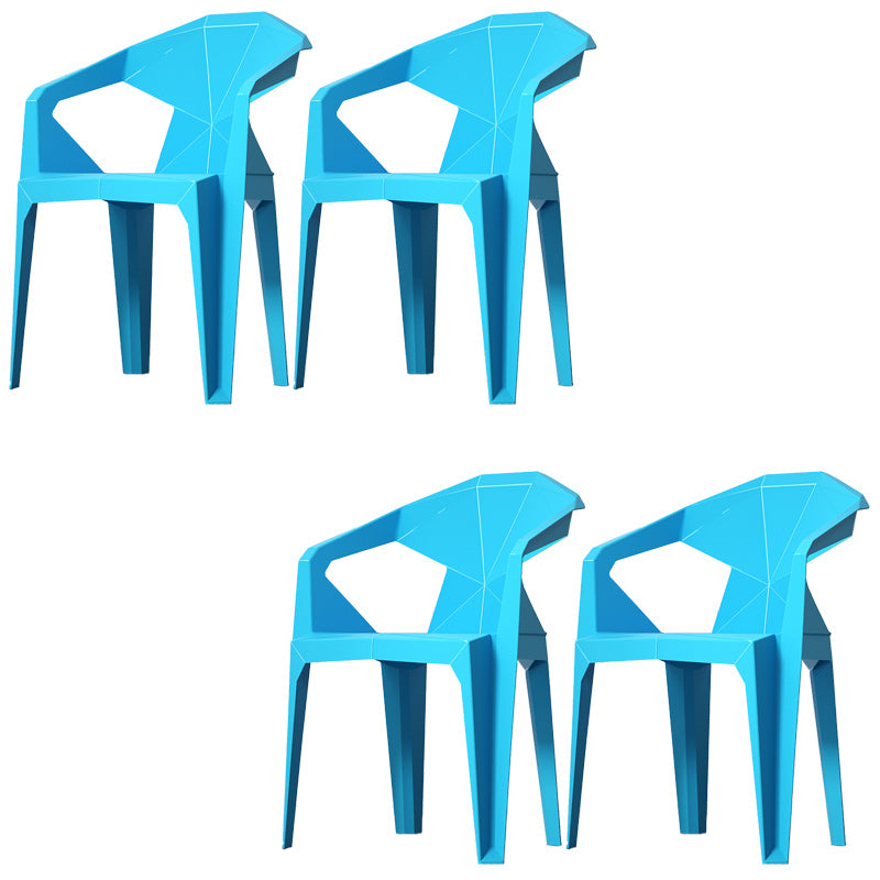 Modern Style Chair Dining Arm Chairs for Kitchen with Plastic Legs