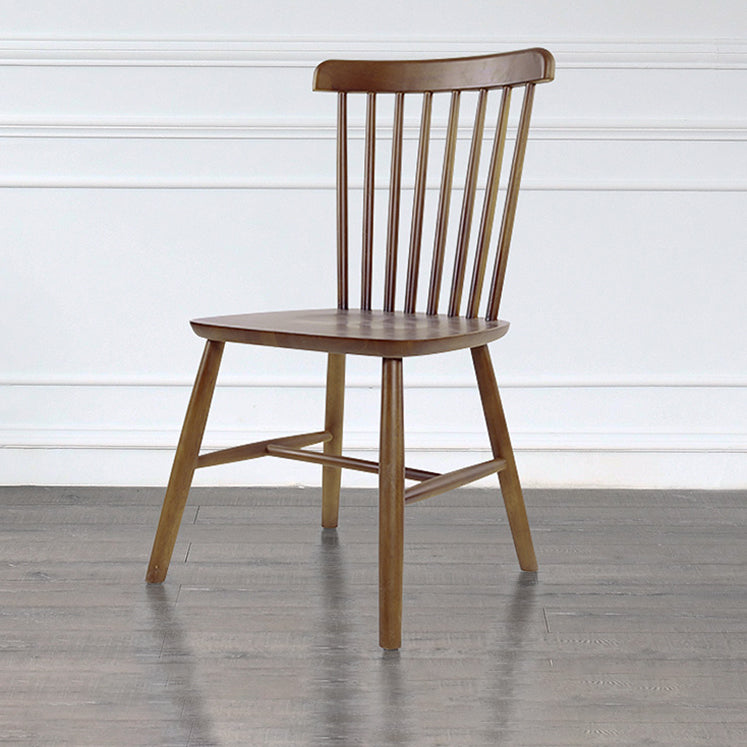 Minimalist Wood Side Dining Chairs Windsor Back Side Chair for Home