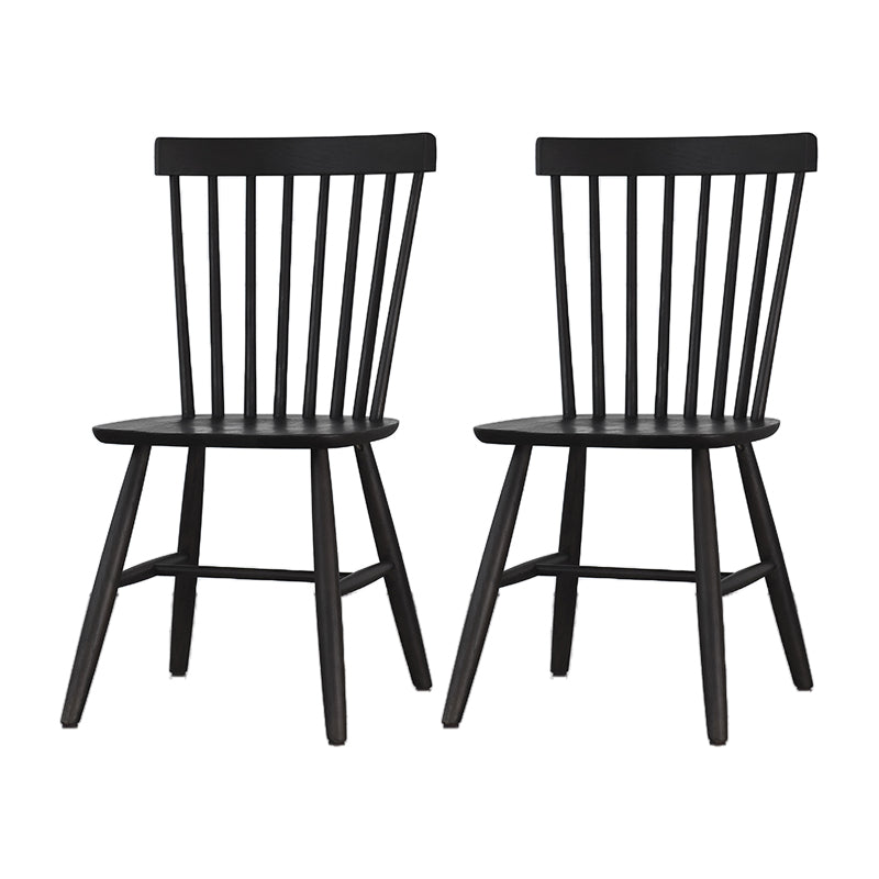 Minimalist Wood Side Dining Chairs Windsor Back Side Chair for Home