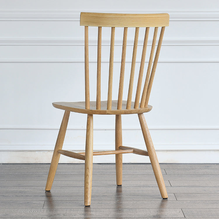 Minimalist Wood Side Dining Chairs Windsor Back Side Chair for Home