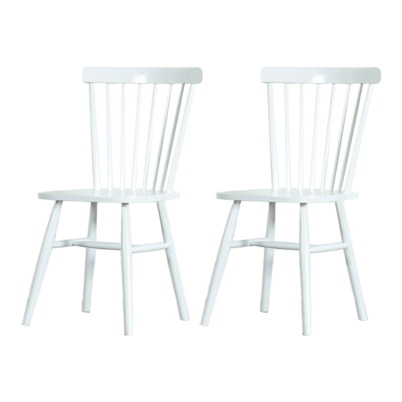 Minimalist Wood Side Dining Chairs Windsor Back Side Chair for Home