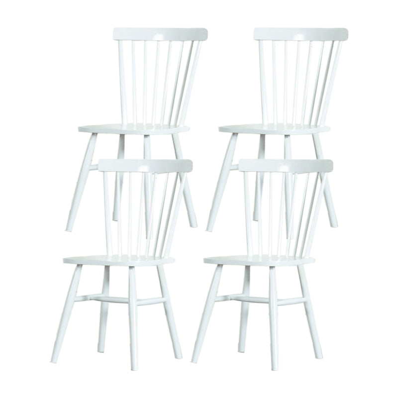 Minimalist Wood Side Dining Chairs Windsor Back Side Chair for Home