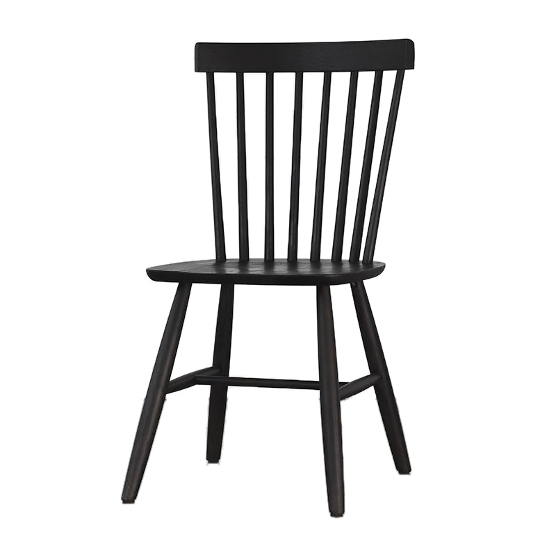 Minimalist Wood Side Dining Chairs Windsor Back Side Chair for Home