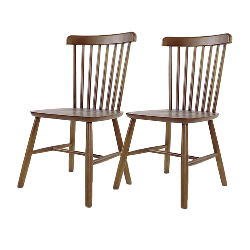 Minimalist Wood Side Dining Chairs Windsor Back Side Chair for Home