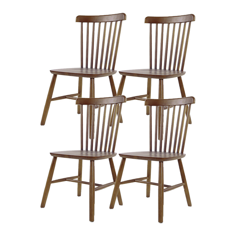 Minimalist Wood Side Dining Chairs Windsor Back Side Chair for Home