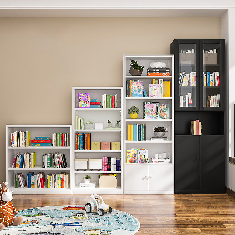 Closed Back Bookshelf Contemporary Style Bookcase for Study Room Office