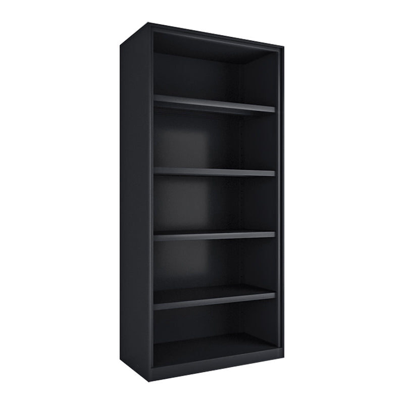 Closed Back Bookshelf Contemporary Style Bookcase for Study Room Office