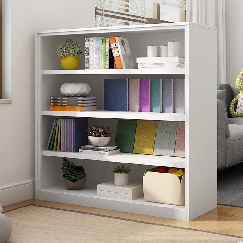 Closed Back Bookshelf Contemporary Style Bookcase for Study Room Office