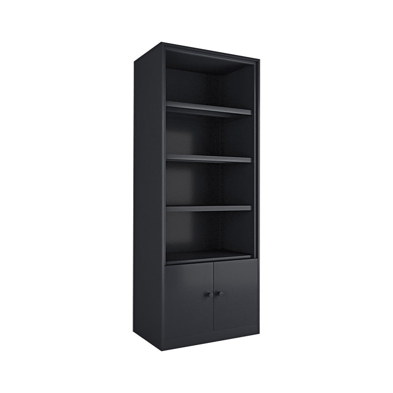 Closed Back Bookshelf Contemporary Style Bookcase for Study Room Office