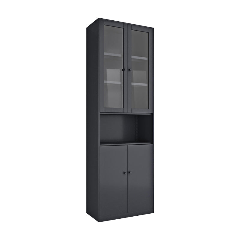 Closed Back Bookshelf Contemporary Style Bookcase for Study Room Office