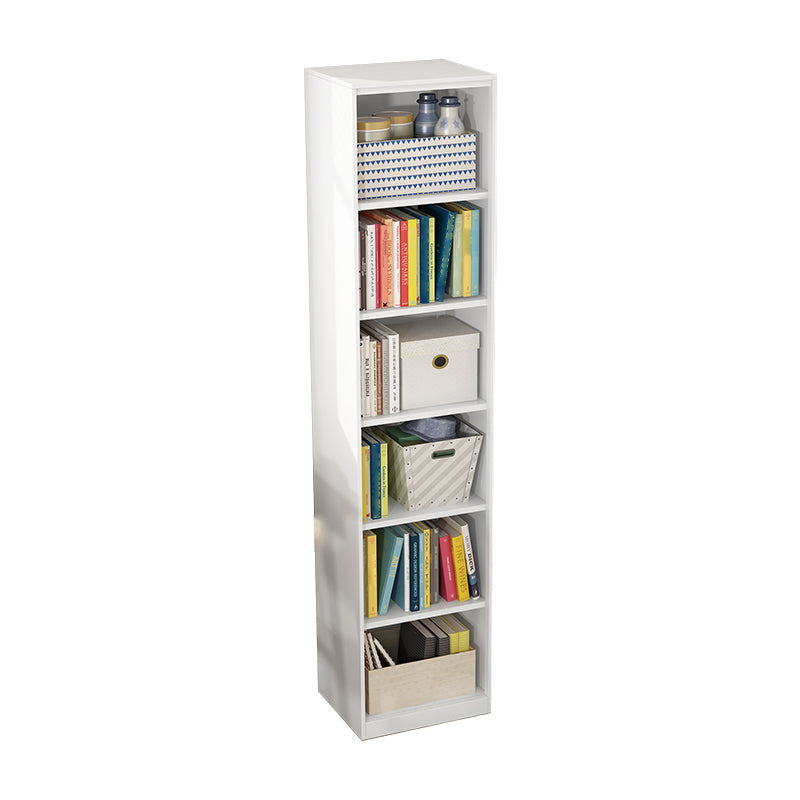 Closed Back Bookshelf Contemporary Style Bookcase for Study Room Office