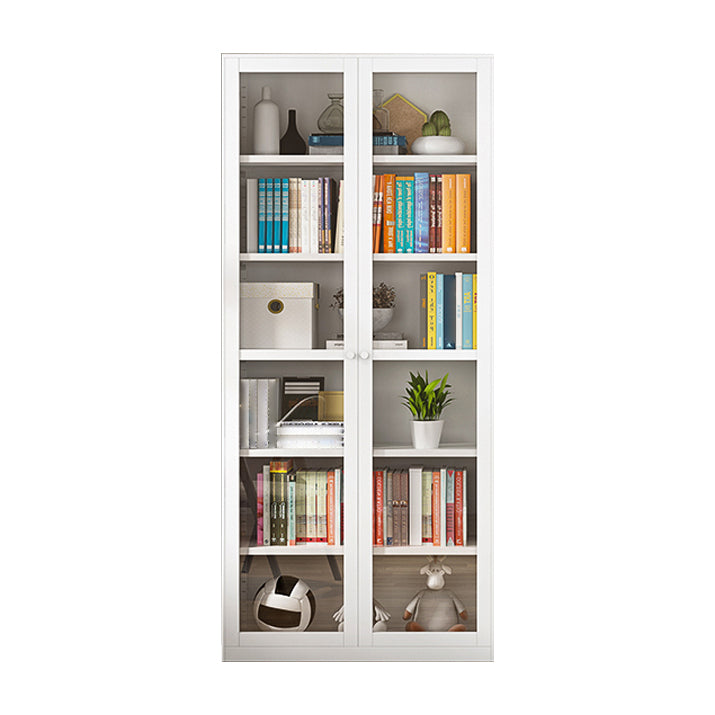 Closed Back Bookshelf Contemporary Style Bookcase for Study Room Office