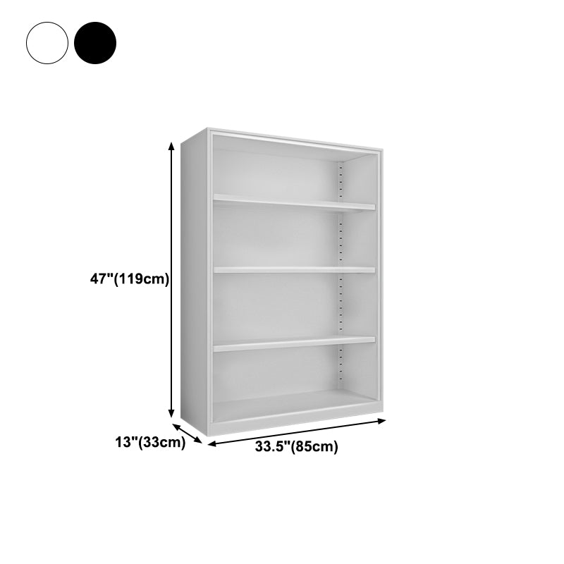 Closed Back Bookshelf Contemporary Style Bookcase for Study Room Office