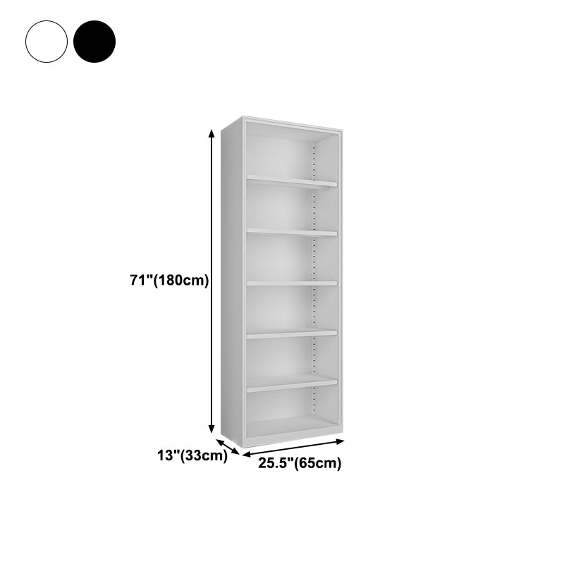 Closed Back Bookshelf Contemporary Style Bookcase for Study Room Office