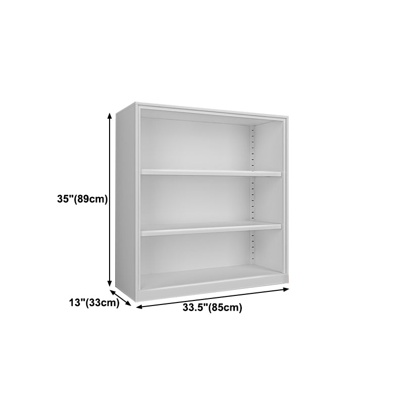 Closed Back Bookshelf Contemporary Style Bookcase for Study Room Office