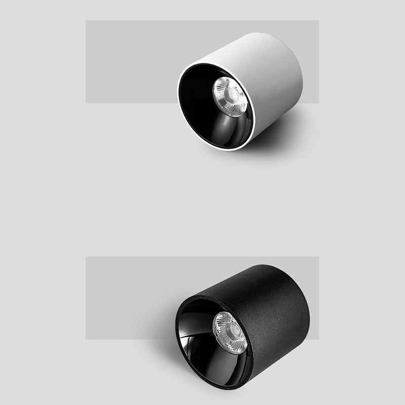 Cylindrical Shape LED Ceiling Lamp Modern Simple Style Aluminium 1 Light Flush Mount