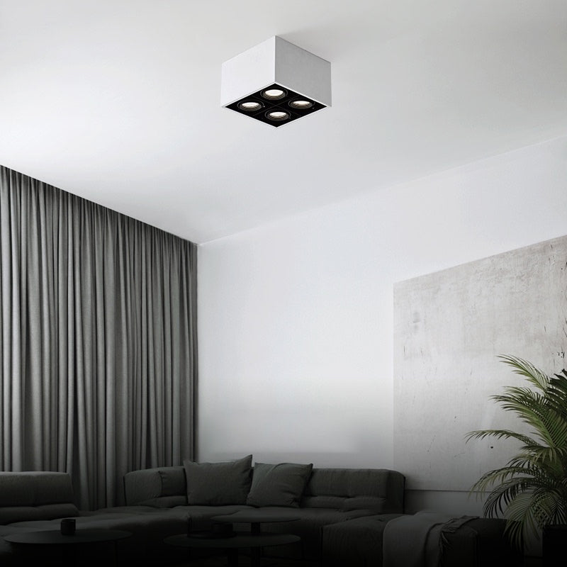 Geometry Shape LED Ceiling Lamp Modern Simple Style Aluminium Flush Mount for Living Room Study