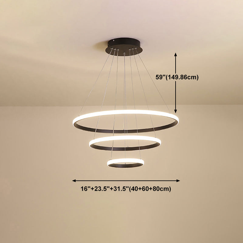 Modern Chandelier Lighting Fixture Multi-tier Chandelier Pendant Light for Dining Room