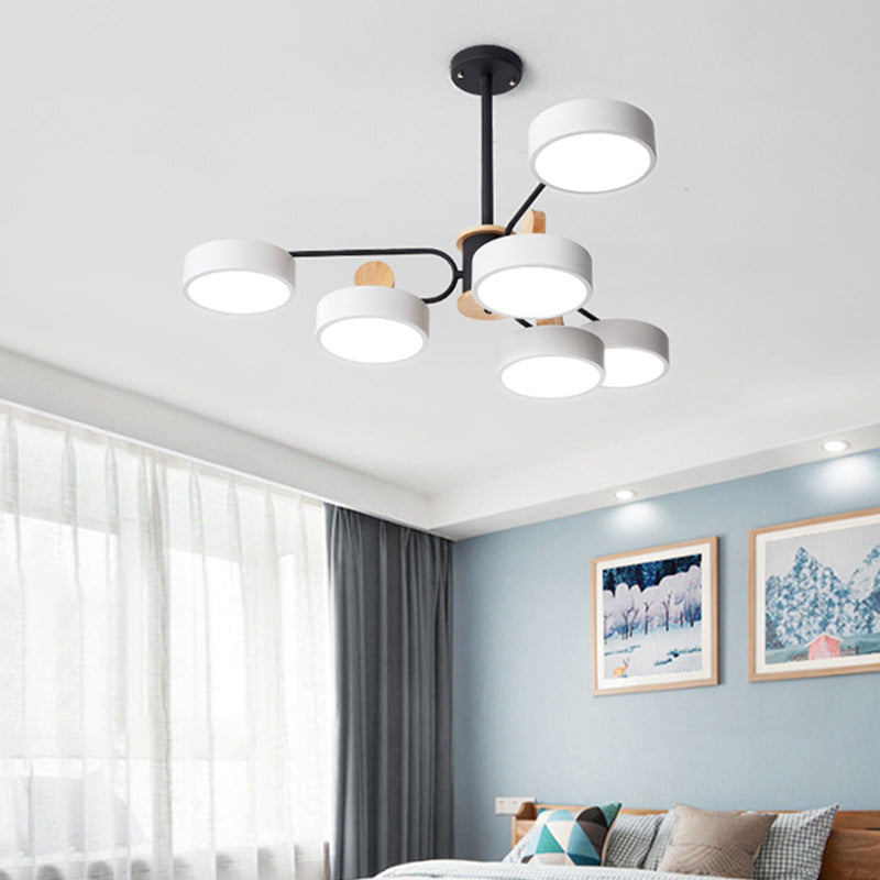 Metal Hanging Pendant Lights Modern Starburst Hanging Lamps for Living Room