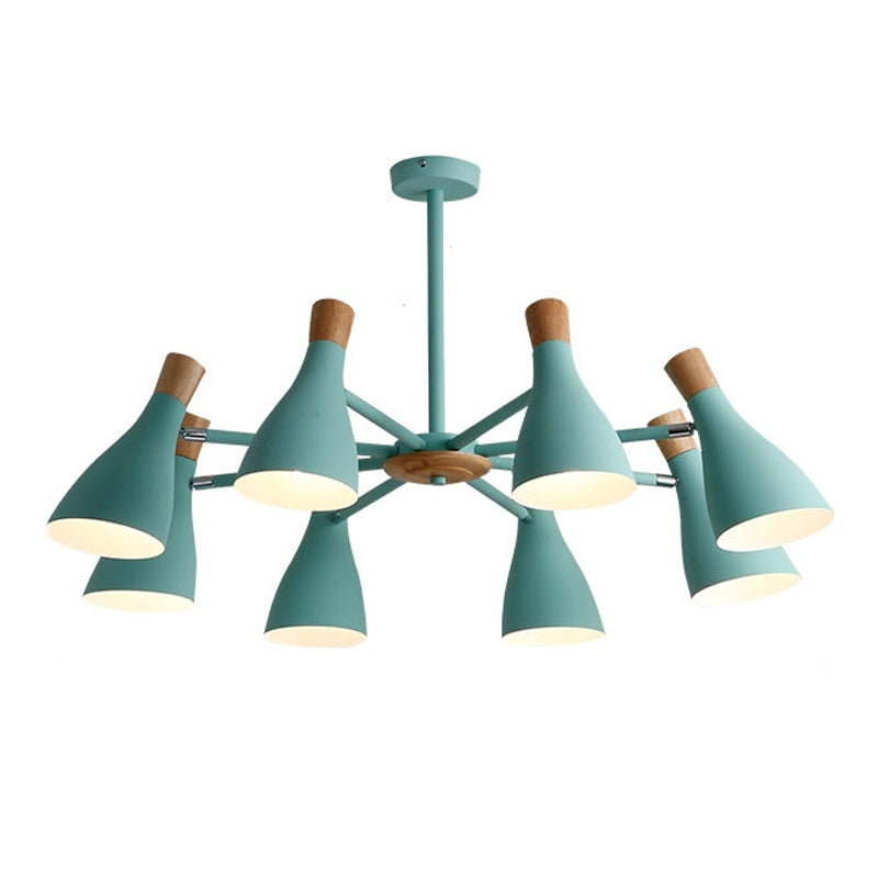 Multi Light Cone Branch Hanging Lights Modern Style Metal Hanging Lighting for Living Room