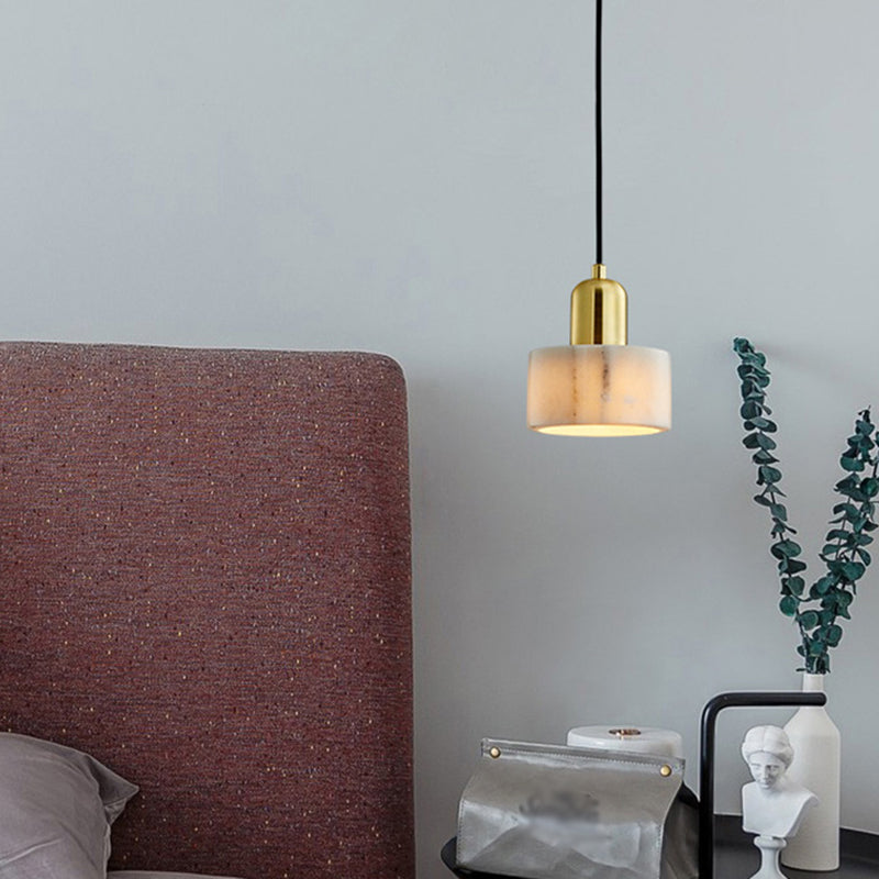 Geometric Hanging Lights Modern Style Stone 1 Light Pendant Light Kit