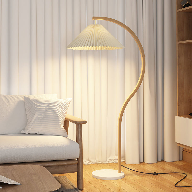 Floor Light Minimalist Style Fabric Floor Lamp for Living Room