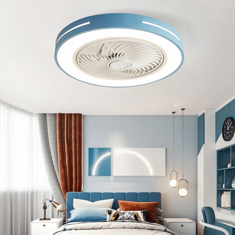 1-Light Ceiling Fan Light LED Ceiling Mount Lamp with Acrylic Shade for Bedroom