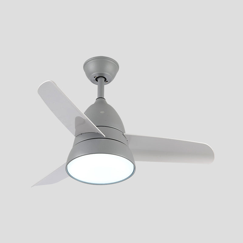 Modern Style Ceiling Fan Lamp Metal 1 Light Ceiling Fan Light for Bedroom