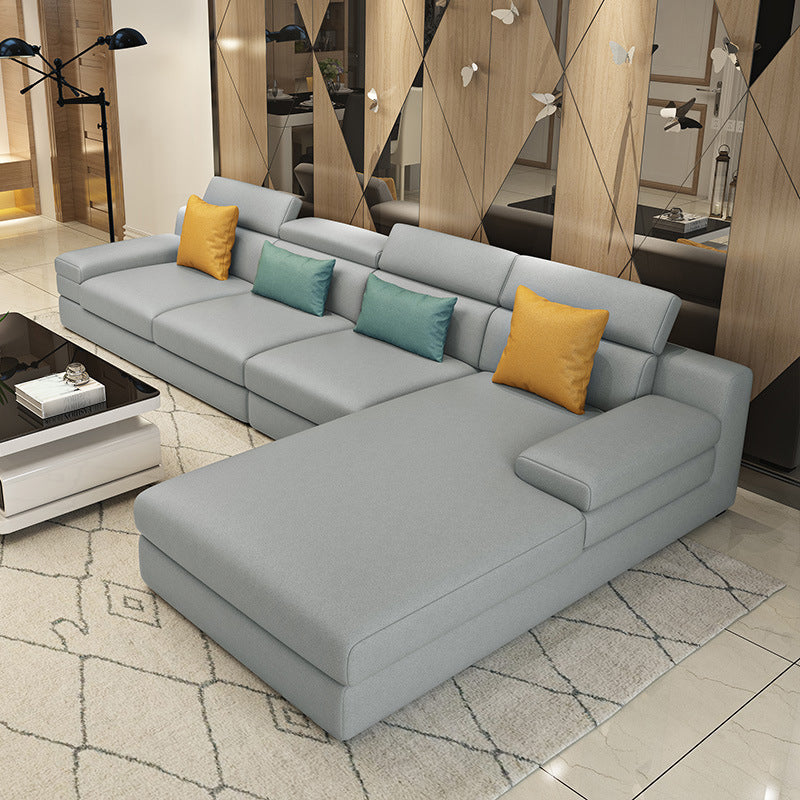 Right Hand Facing Sofa L-Shape Sectional 4-seater for Living Room