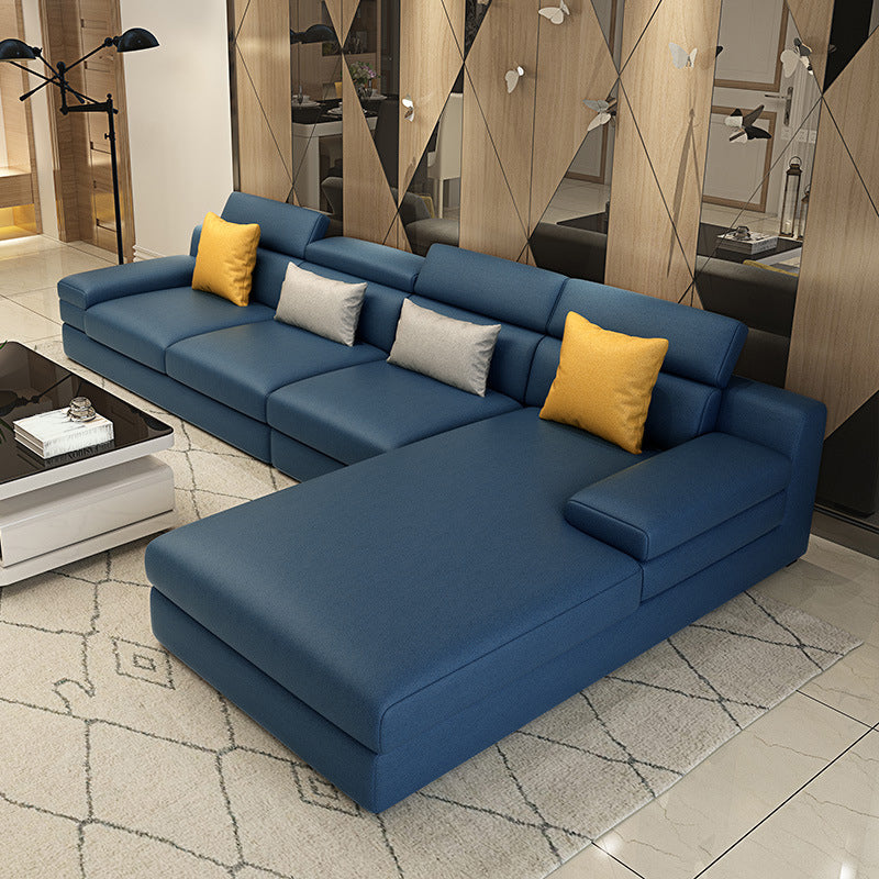 Right Hand Facing Sofa L-Shape Sectional 4-seater for Living Room