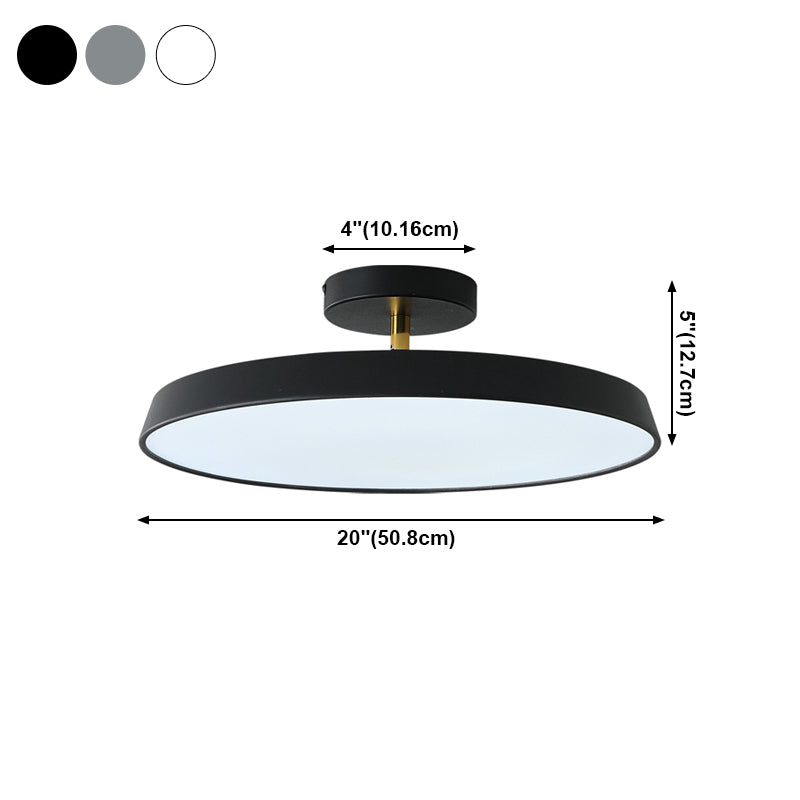 Modernist Flush Mounted Ceiling Lights Round LED Flush Mount Lighting for Living Room