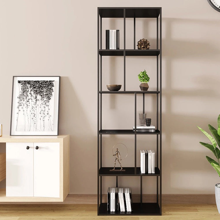 Metal Iron Etagere Bookshelf Contemporary Vertical Open Bookcase