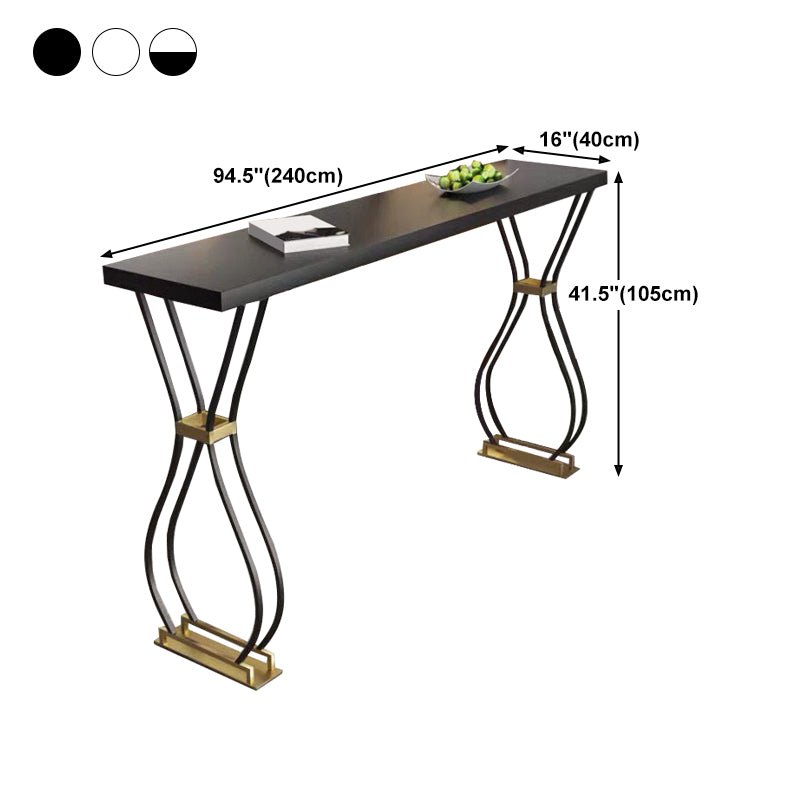 Modern Style Wood Top Counter Table 42-inch Height Table for Living Room