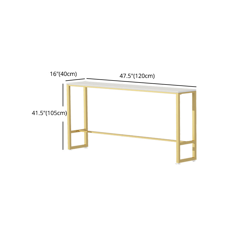 Nordic Style Rectangle Sintered Stone Table Bar Counter Table for Home