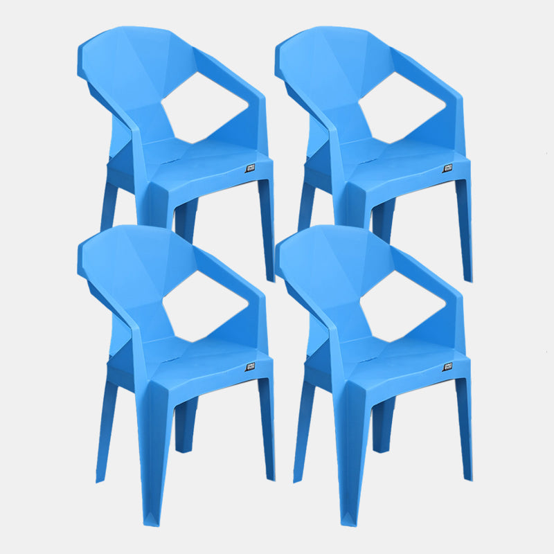 Nordic Chairs Dining Arm Chairs for Kitchen with Plastic Legs